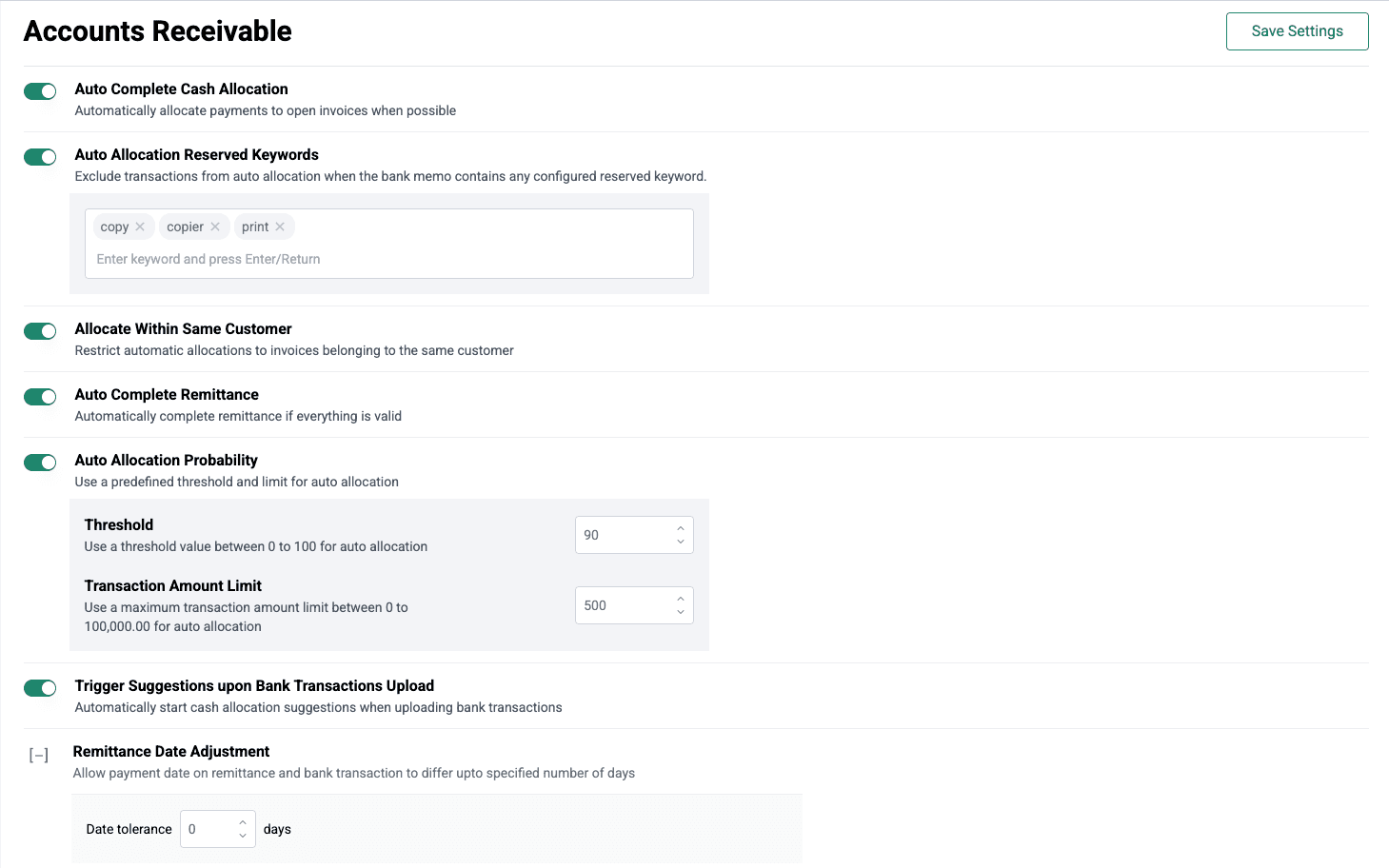 ACMO AIO - AR Module Settings