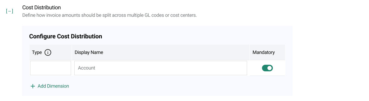 ACMO Portal - Cost Distribution