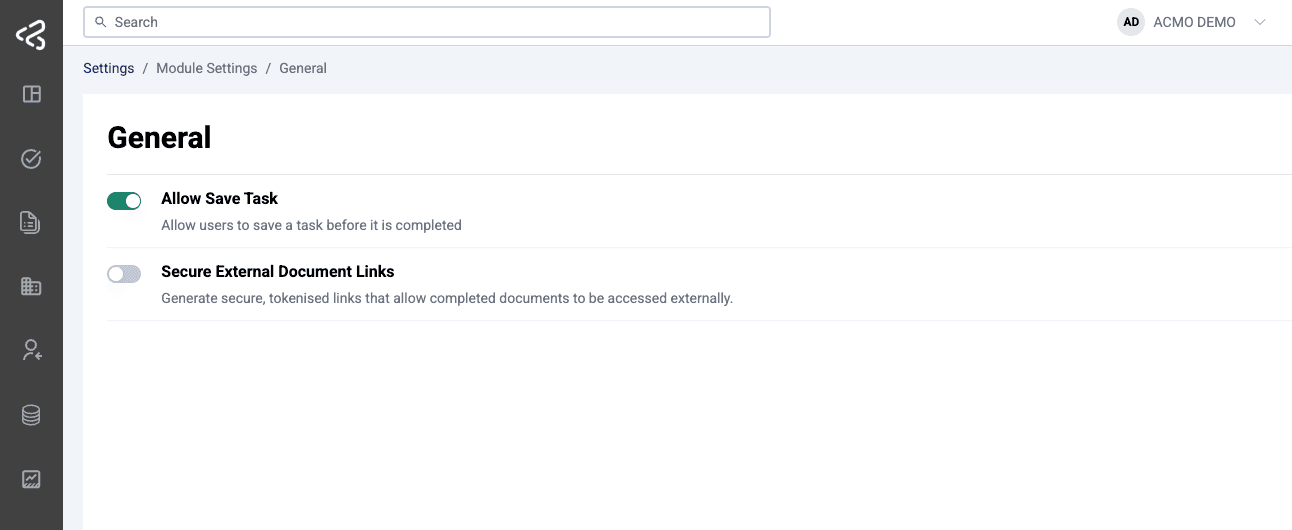 General Settings