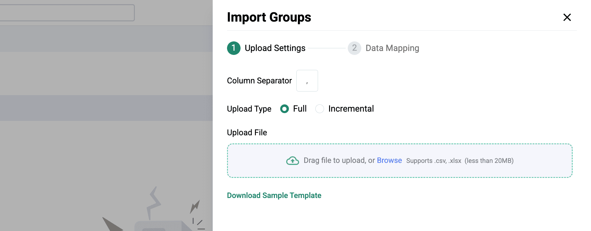 ACMO - Import users