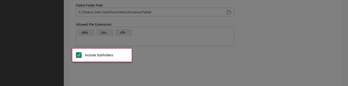 ACMO Sync Client - General Include Subfolders