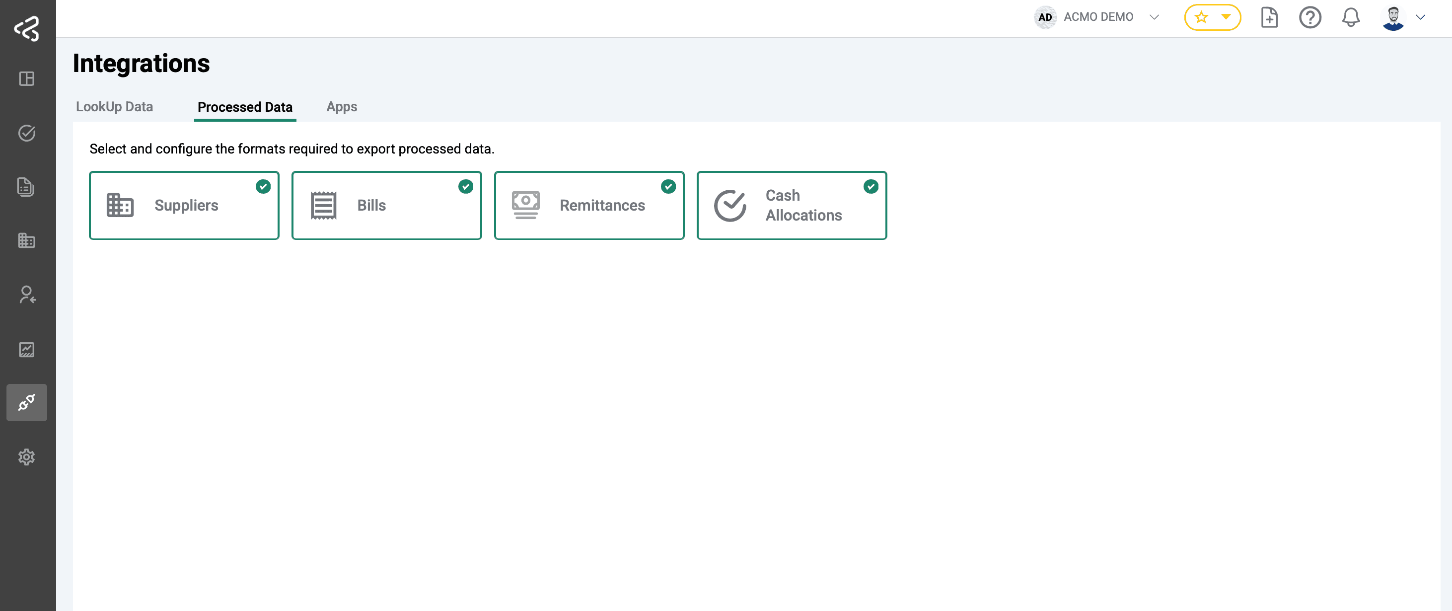 ACMO AIO - Integrations Processed Data