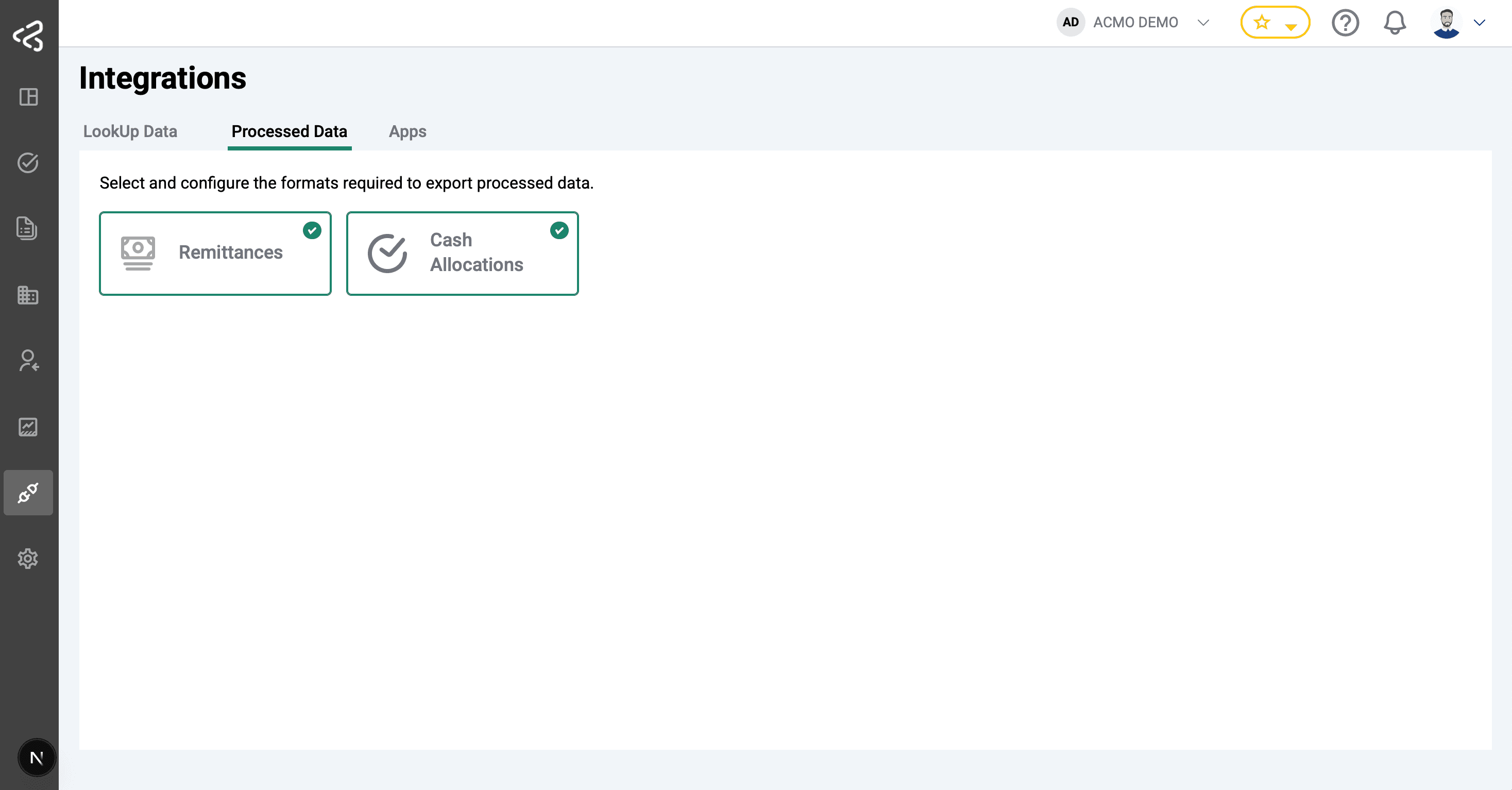 ACMO AIO - Integrations Processed Data
