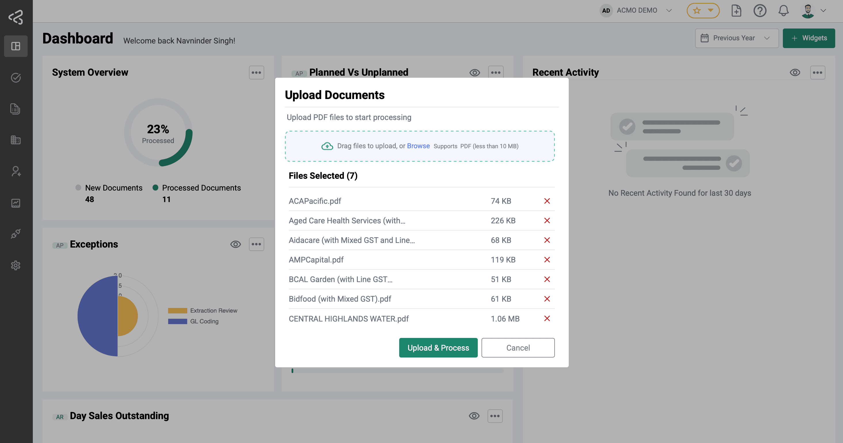 ACMO Portal - Select Files