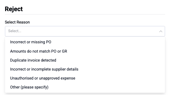 ACMO Portal - Dispute Options