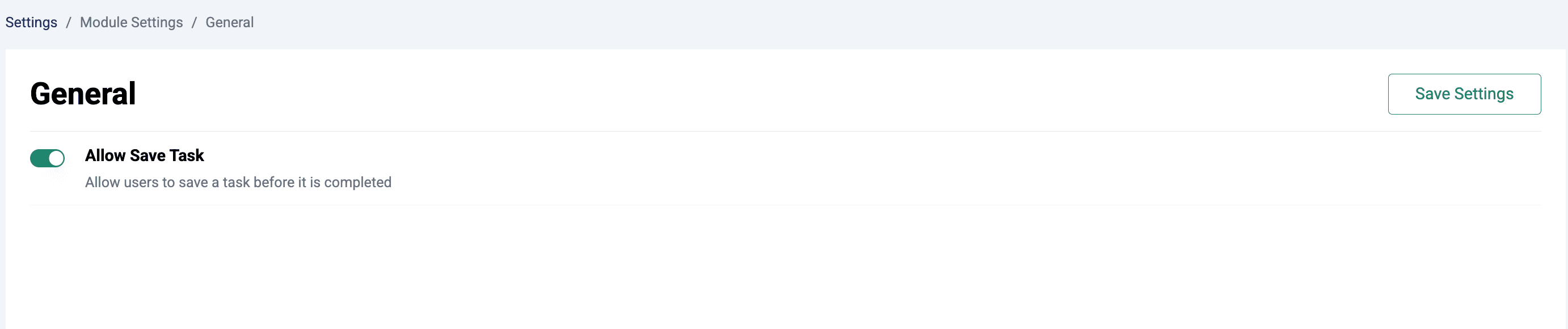 General Settings